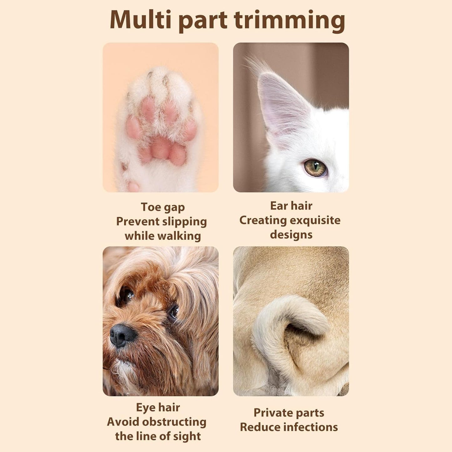 Tondeuse Animale Silencieuse SoftPaws™